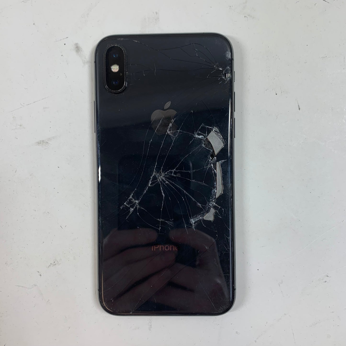 Unlocked Apple iPhone X 64GB Cracked Front and Back