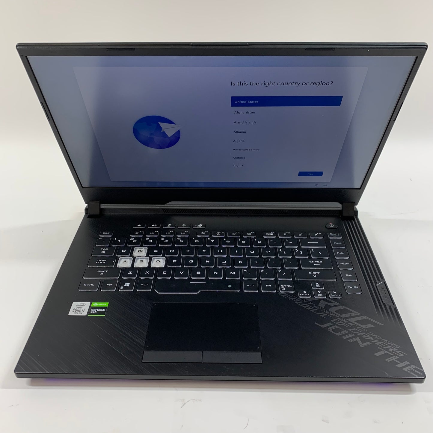 ASUS G512LI G512LI-RS73 15.6" i7 10750H 8GB RAM 500GB SSD GeForce GTX 1650 Ti