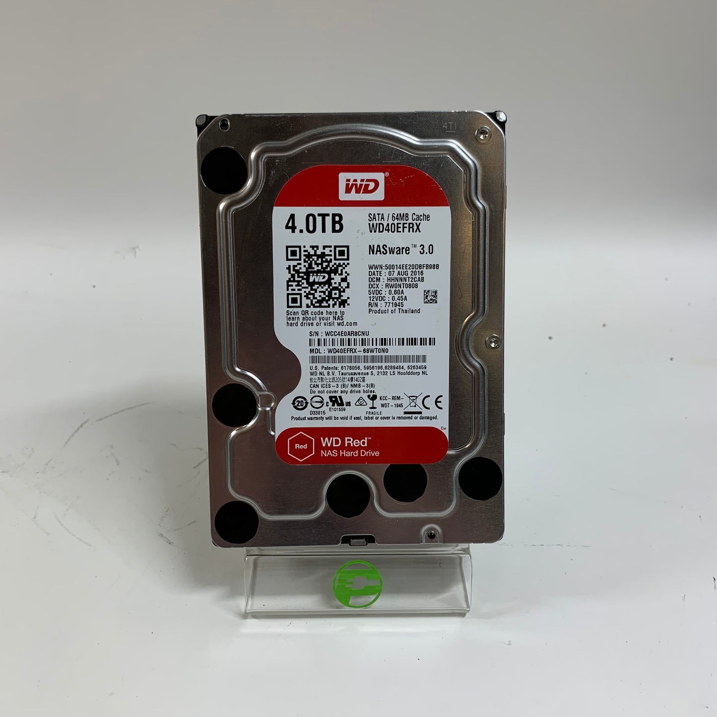 Western Digital 3.5" wd red 4TB SATA III 6Gbps HDD WD40EFRX-68WT0N0